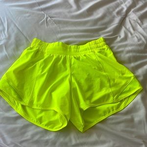 Lululemon hotty hots highlighter yellow like new
